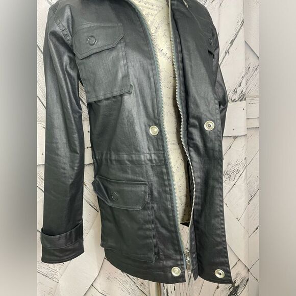 The Smooth Company Coated Canvas Coat Black Small - Picture 3 of 10